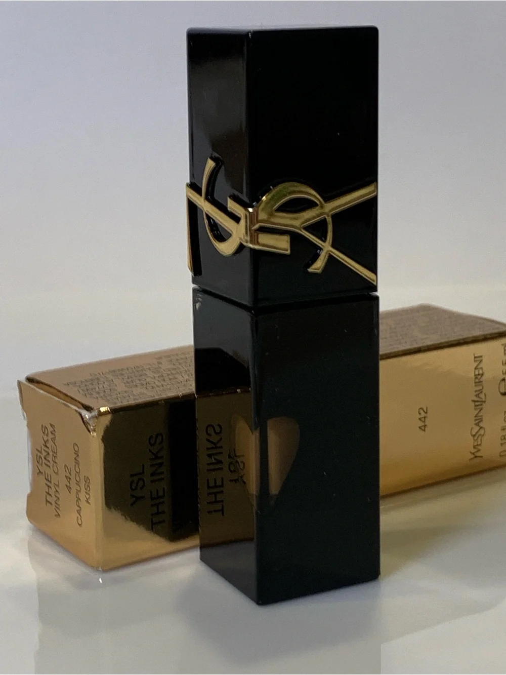 YSL The Inks Vinyl Cream Lipstick 442 Cappuccino Kiss Limited Edition